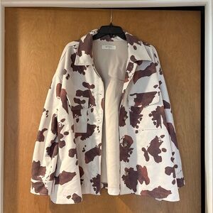 Women's Cow Print Jacket